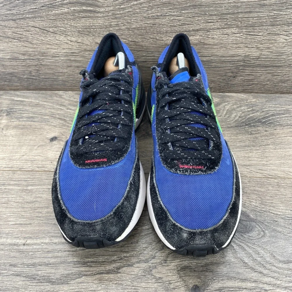 Nike Waffle One Athletic Sneakers Shoes Size 6Y Youth Boy's Blue Volt DV2235-400